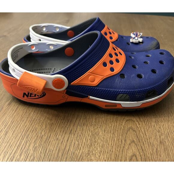 Crocs X NERF Classic Clog NERF Blaster Dart Unisex M 8/ W 10 Royal Blue Orange main image 6